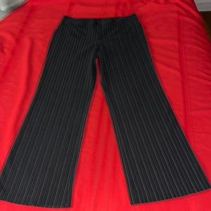 Black Pinstripe Slacks Size 13